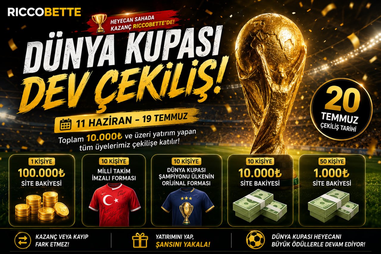 🏆 Dünya Kupası Büyük Çekilişi Başlıyor! 🏆